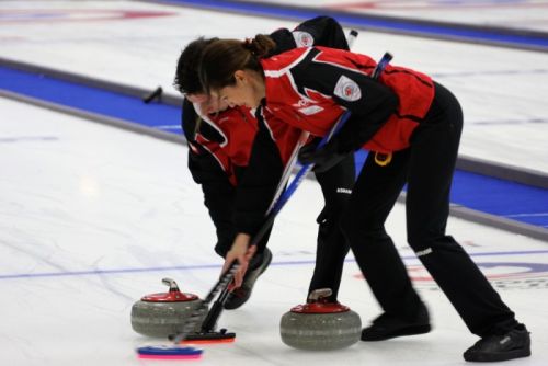 Claudia Toth und Christian Roth bei der Mixed Doubles-WM in Fredericton (CAN)