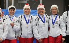 Veronika Huber, Traudi Koudelka, Heidi Gasteiger, Anni Reiner, Heidy Wallner, Coach Andi Unterberger